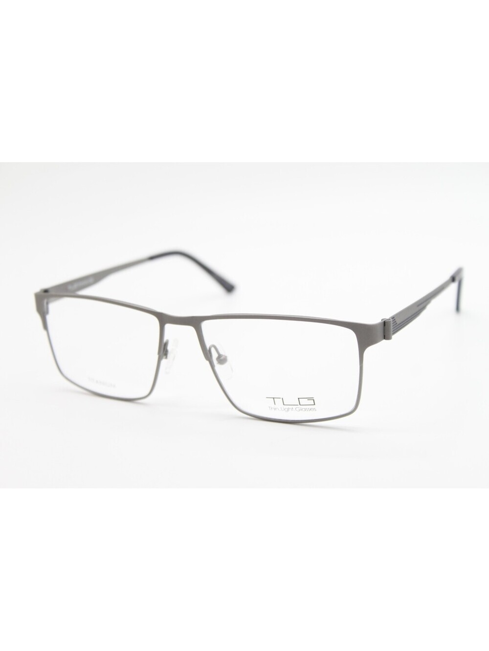 NEW TLG TITANIUM NU023 C01 GREY AUTHENTIC EYEGLASSES 56-15